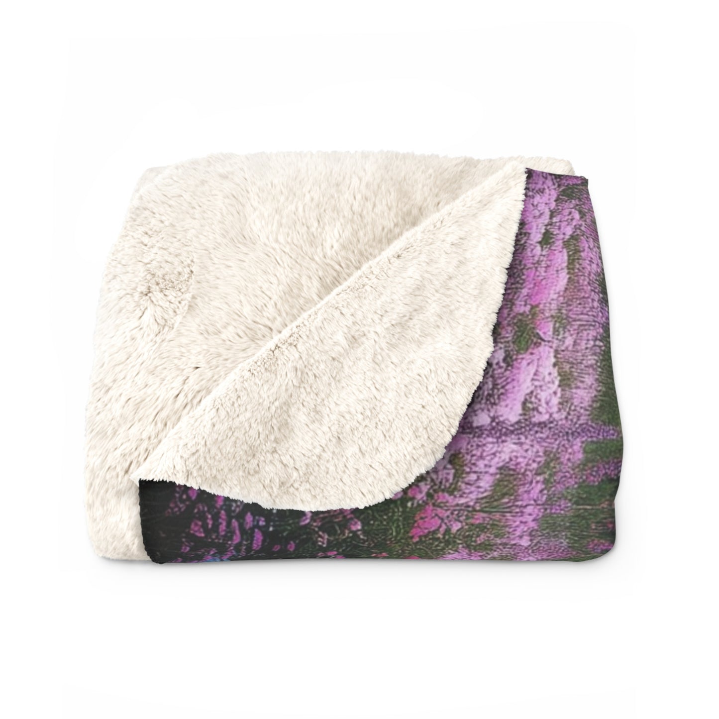 Fantasy Castle in Mountains- Sherpa Fleece Blanket