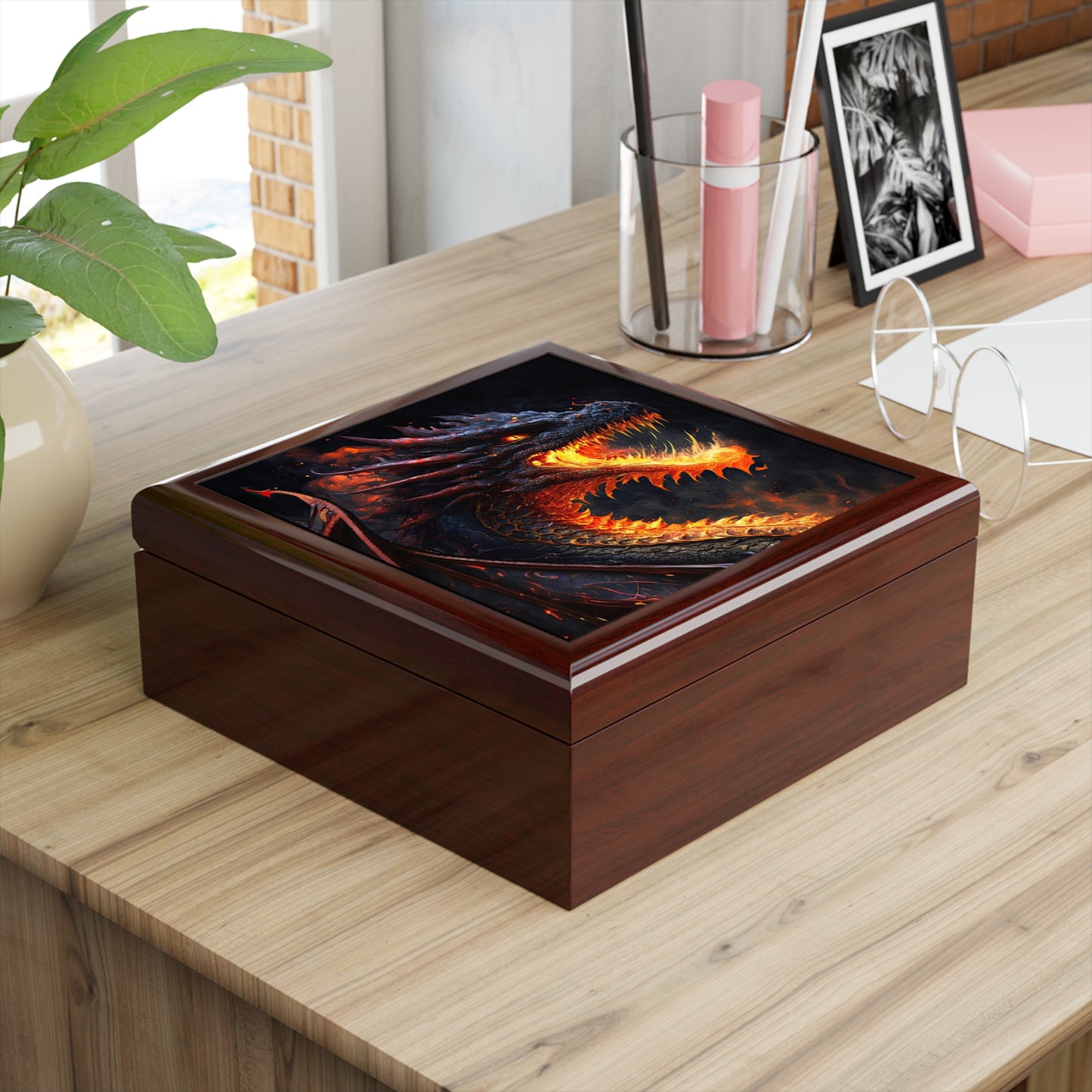Fire Dragon- Storage/Dice Box