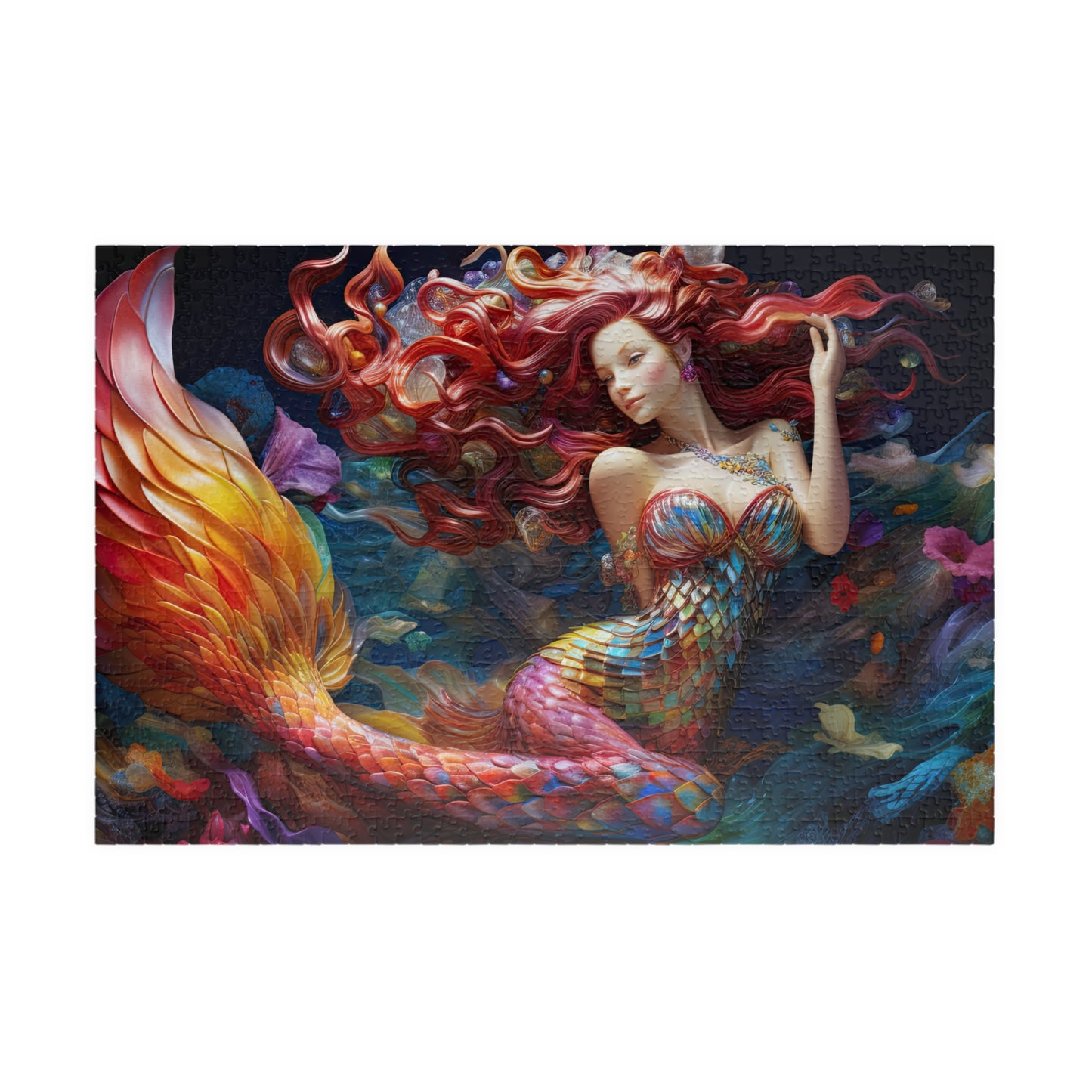 Red-Haired Mermaid- Jigsaw Puzzle