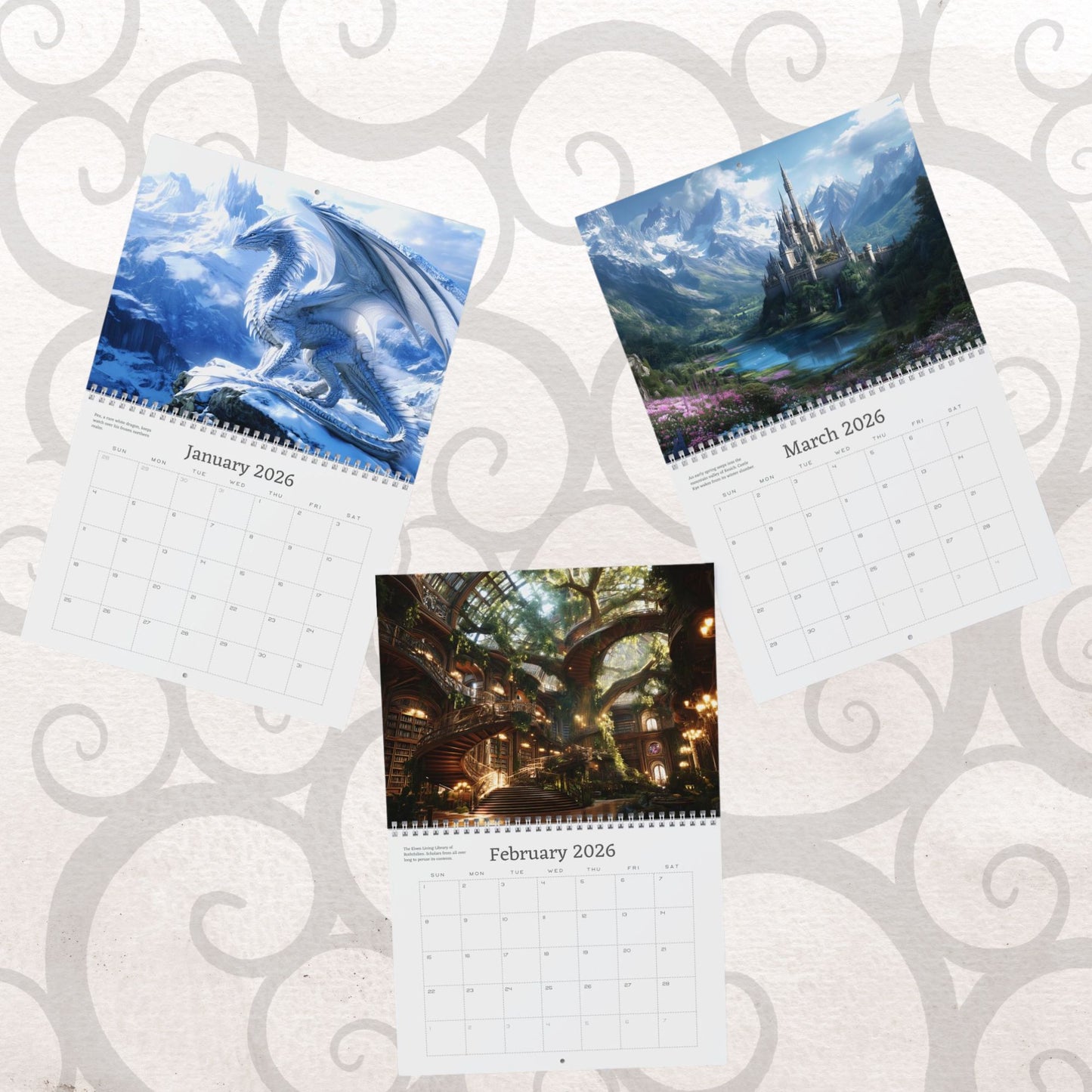 2026 Fantasy Wall Calendar