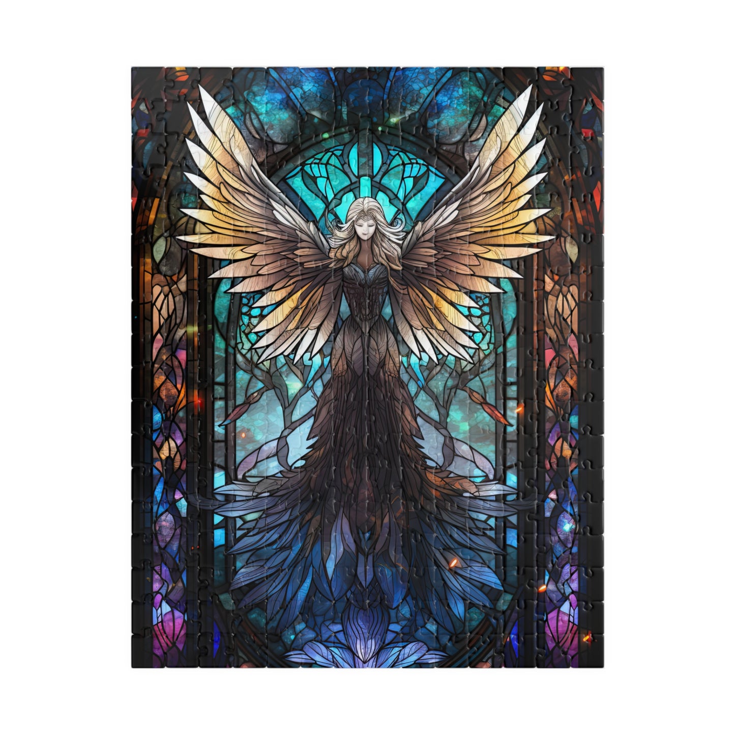 Gothic Angel Stained Glass- Jigsaw Puzzle