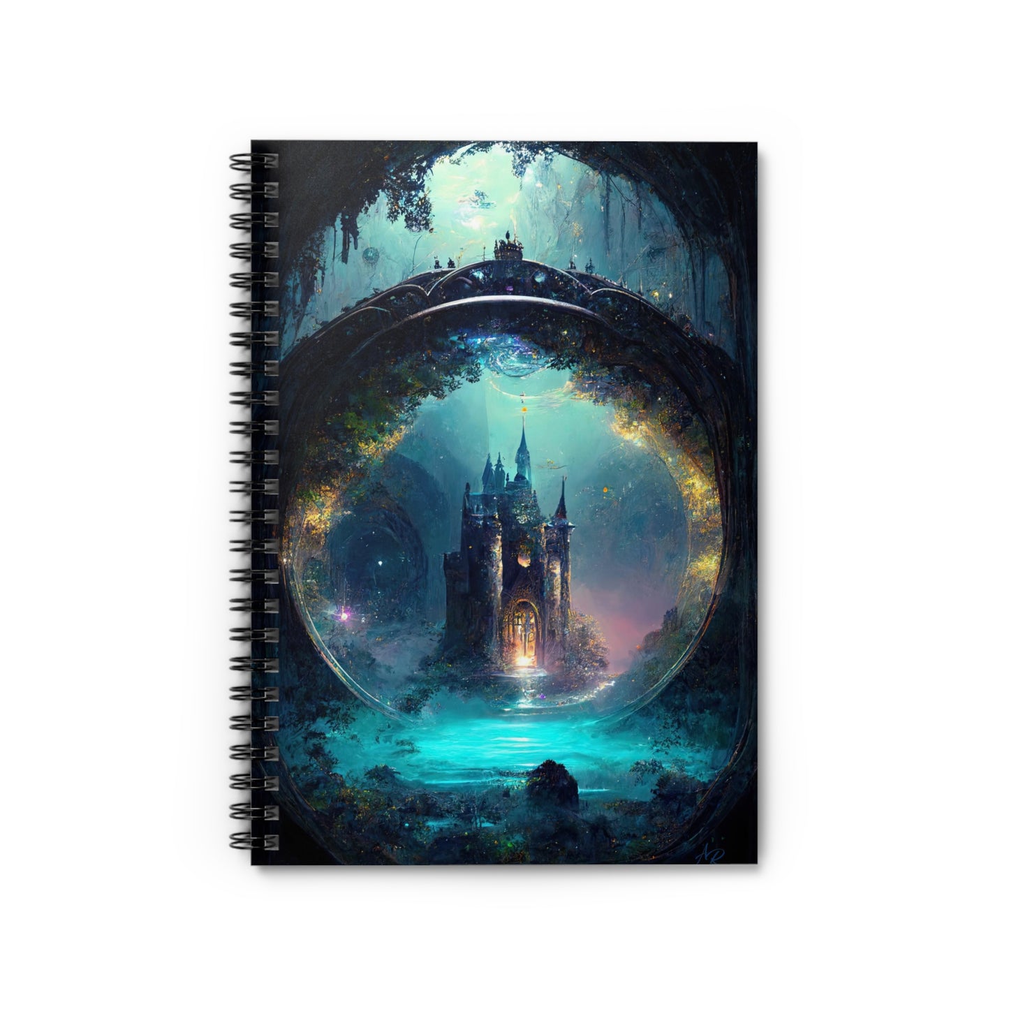 Fantasy Castle Ruled Line Spiral Notebook