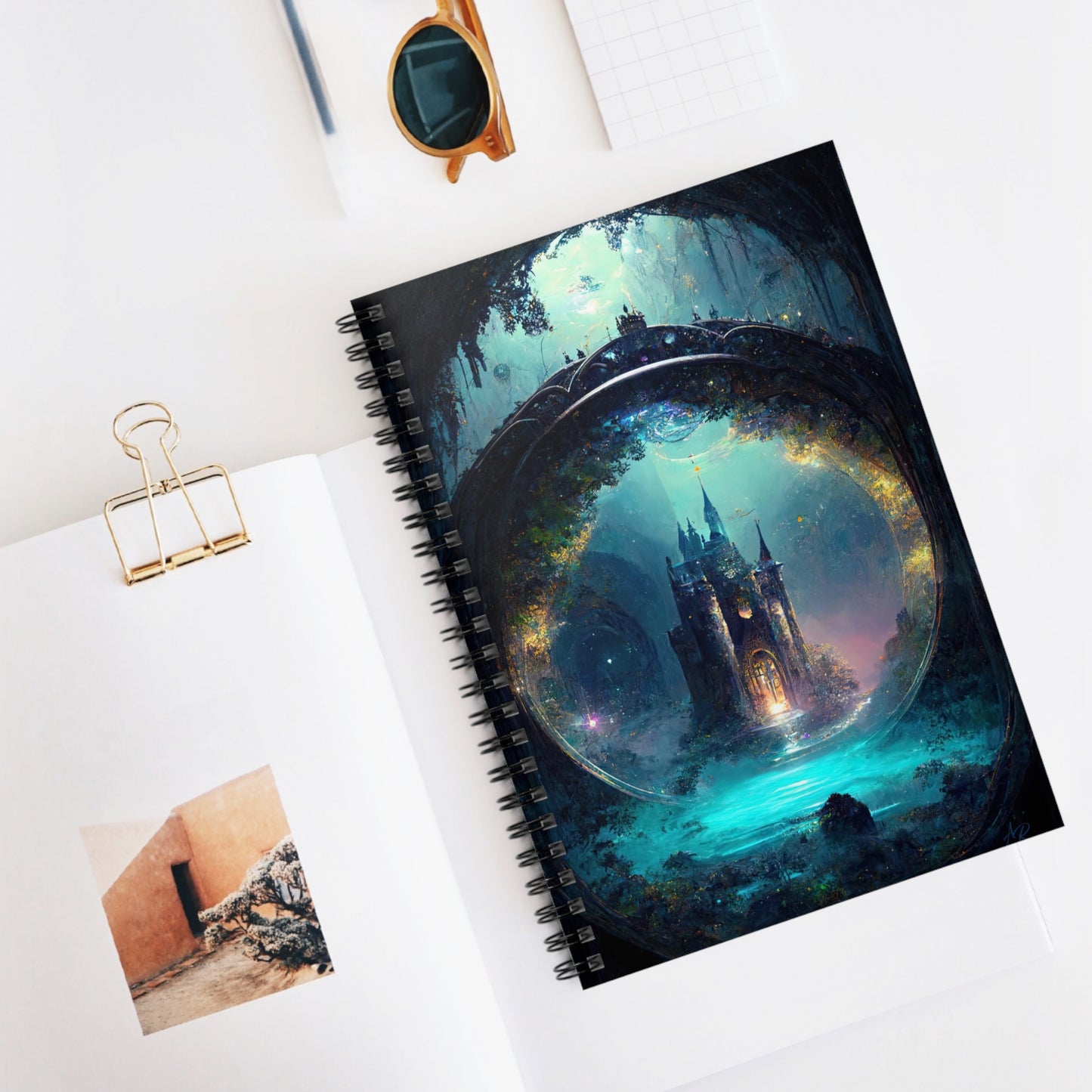 Fantasy Castle Ruled Line Spiral Notebook