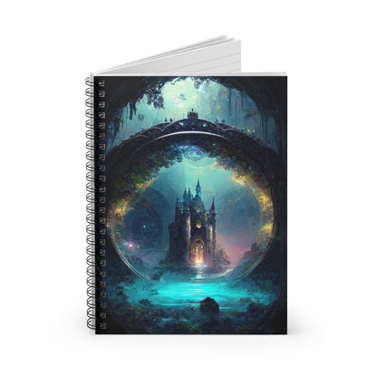 Fantasy Castle Ruled Line Spiral Notebook