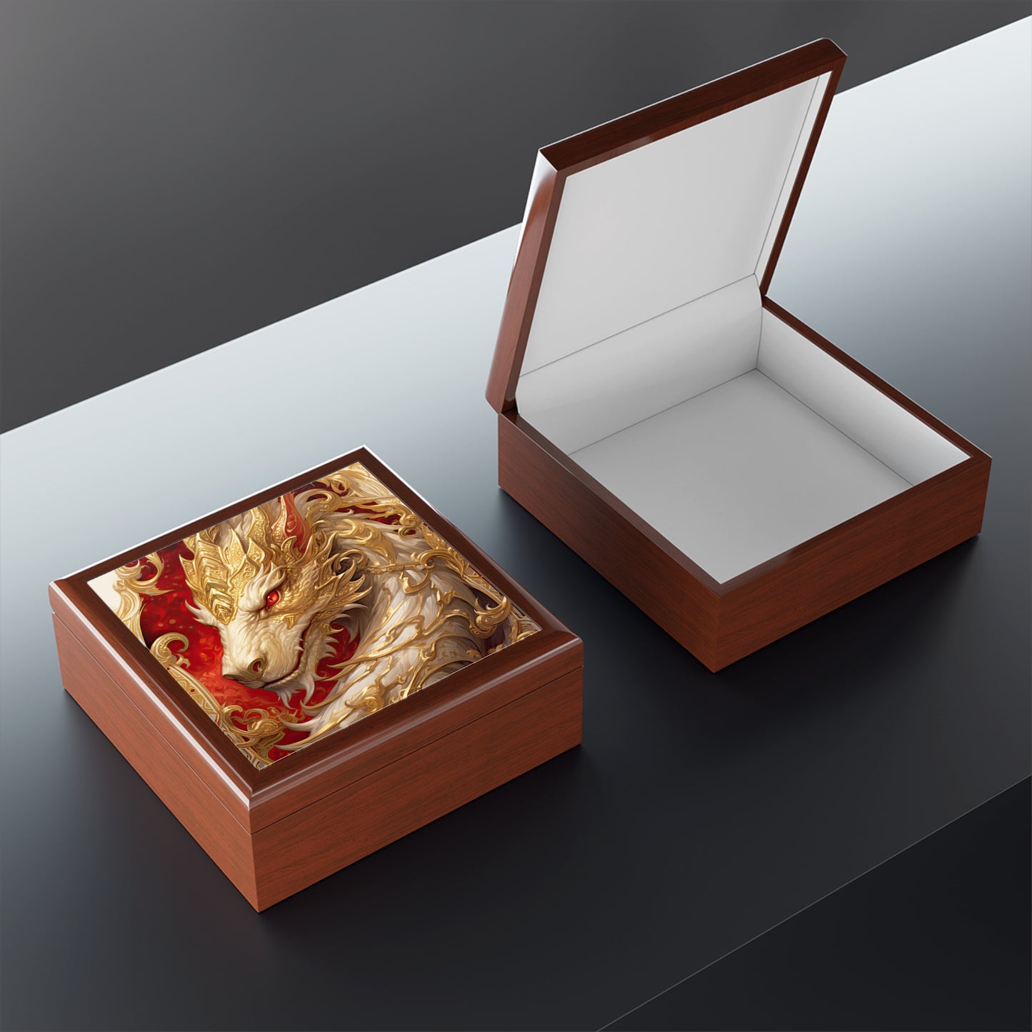 White Dragon- Storage/Dice Box
