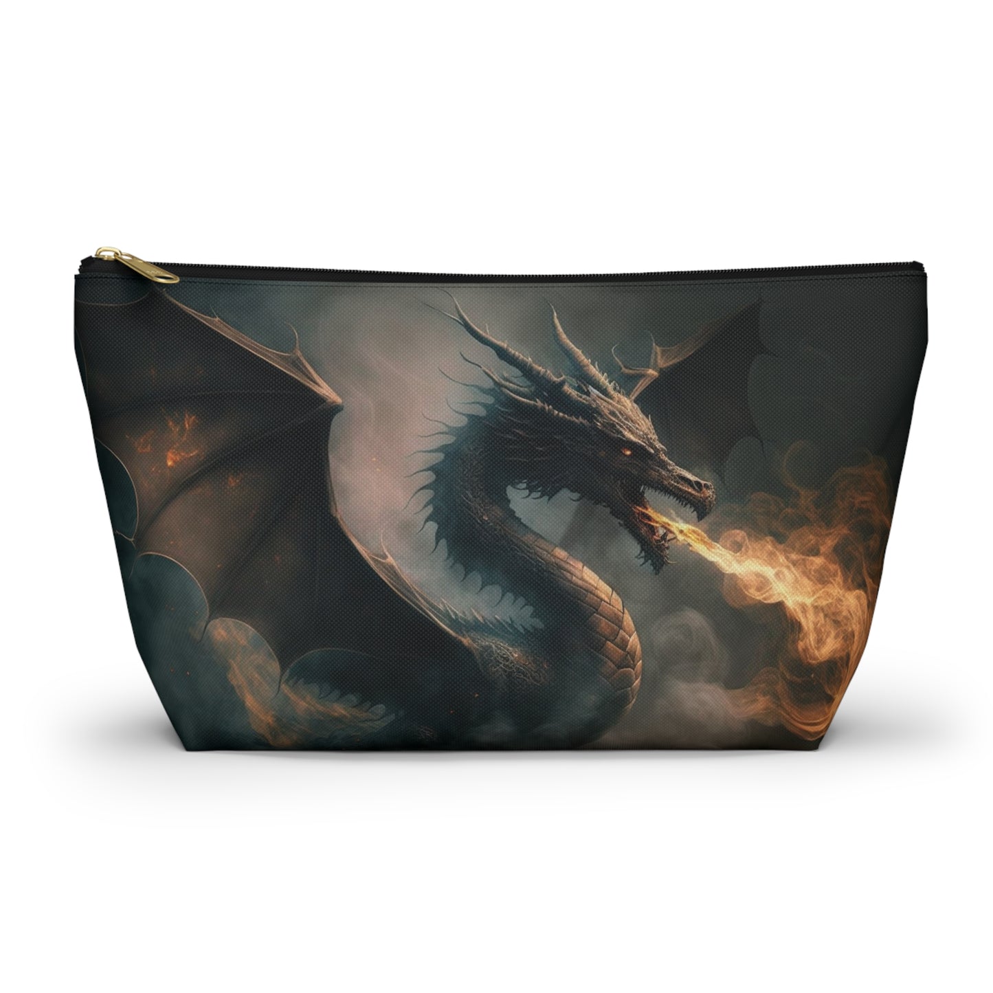 Fire Breathing Dragon- Zippered Pouch