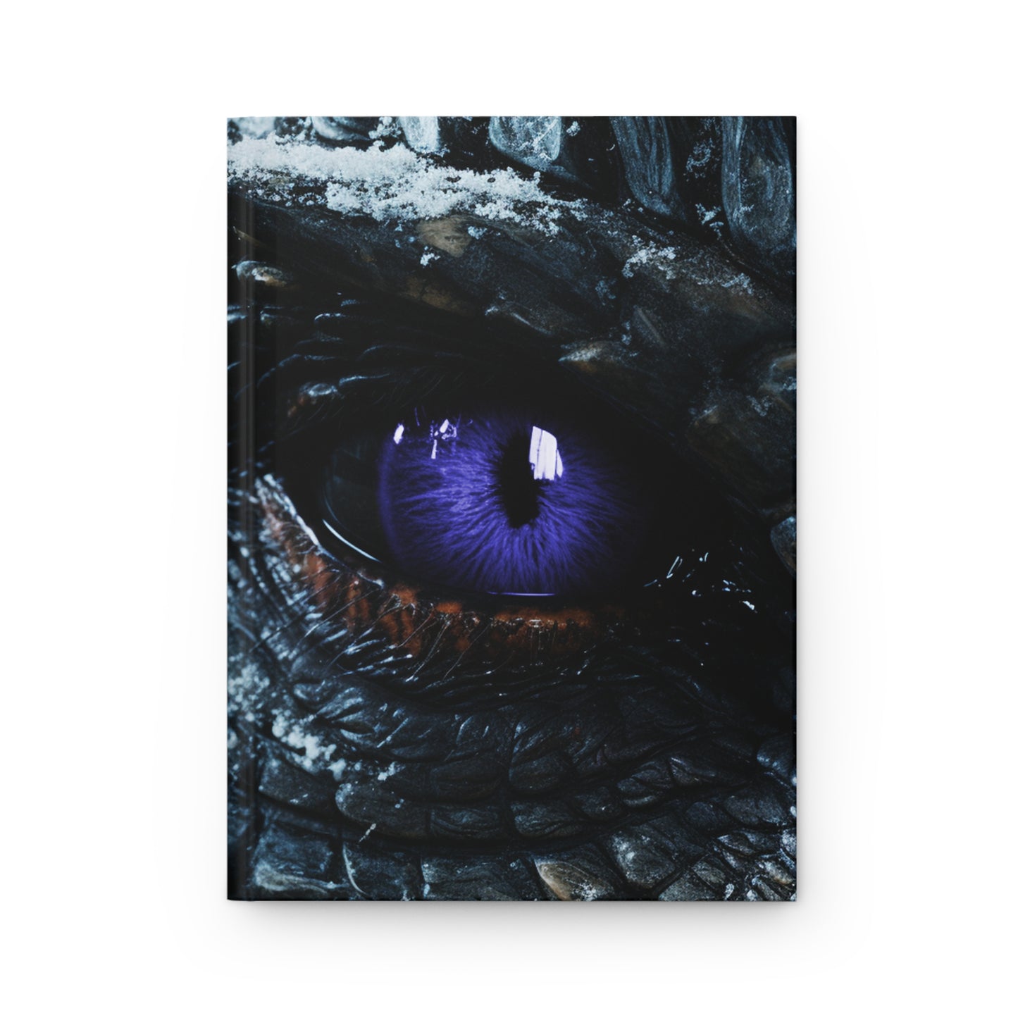 Purple Dragon Eye- Blank Lined Hardcover Notebook