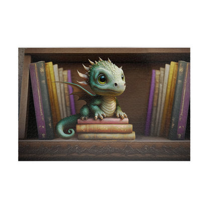 Baby Dragon on Shelf- Jigsaw Puzzle