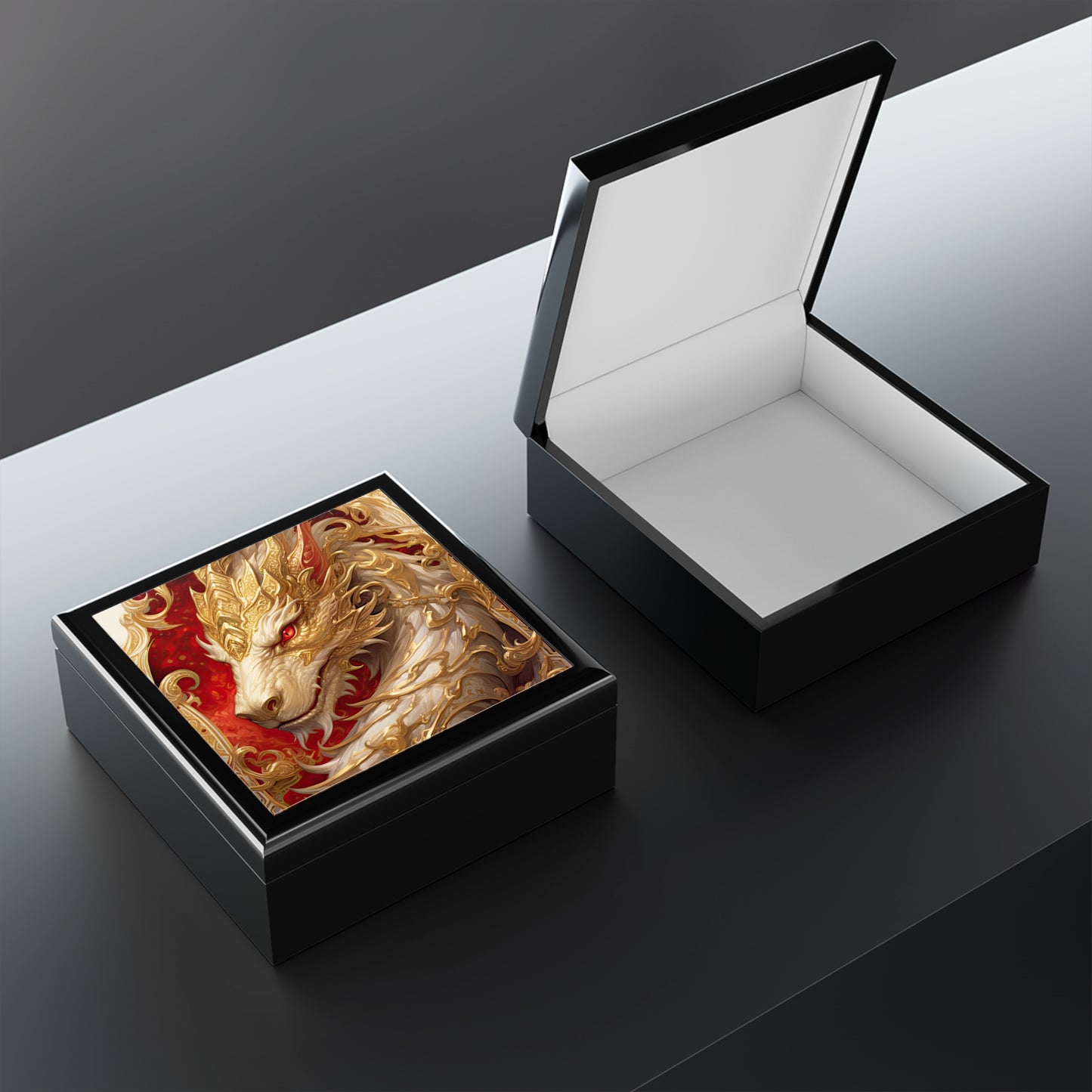 White Dragon- Storage/Dice Box