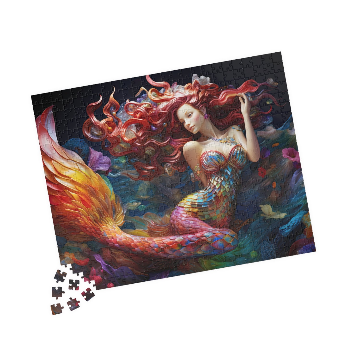 Red-Haired Mermaid- Jigsaw Puzzle