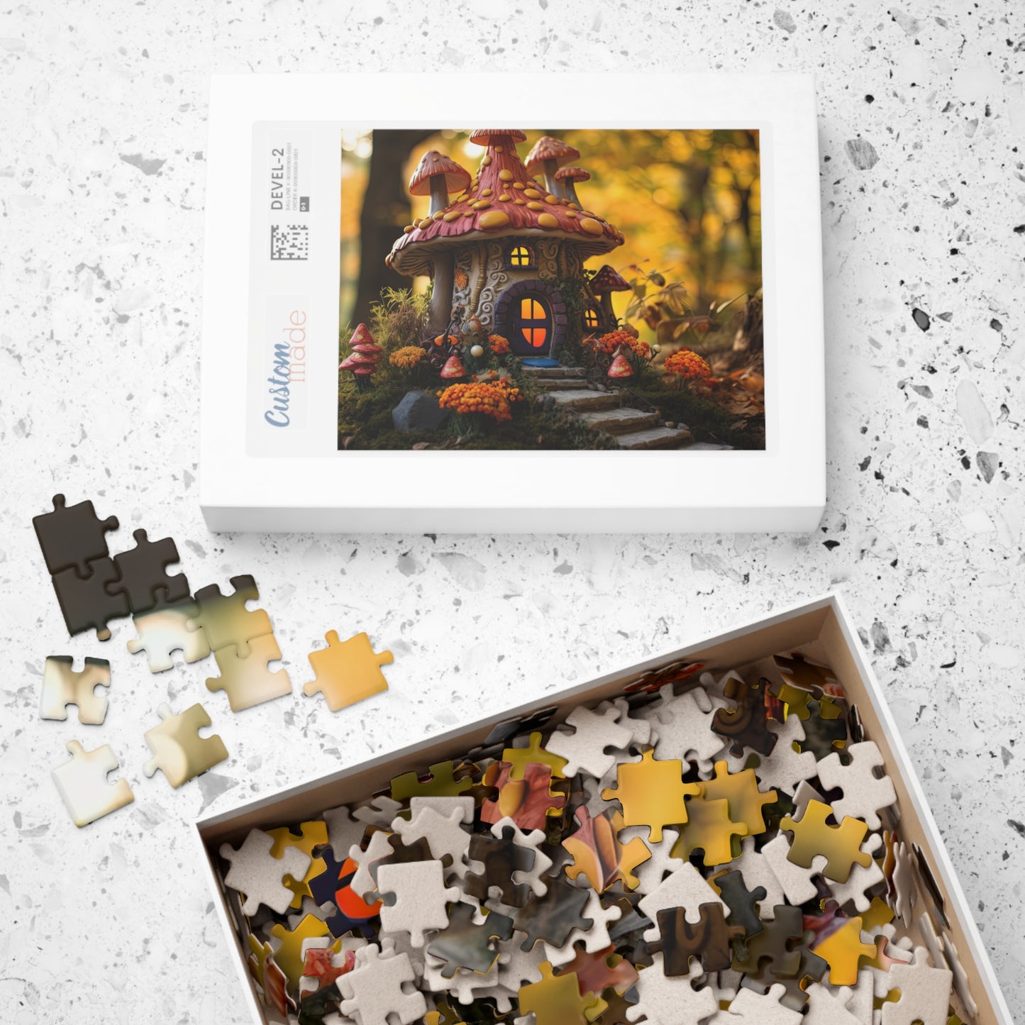 Autumn Mushroom Fairy House- Jigsaw Puzzle