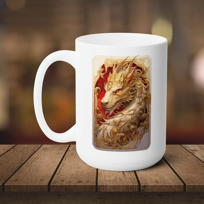 White Dragon- Coffee Mug