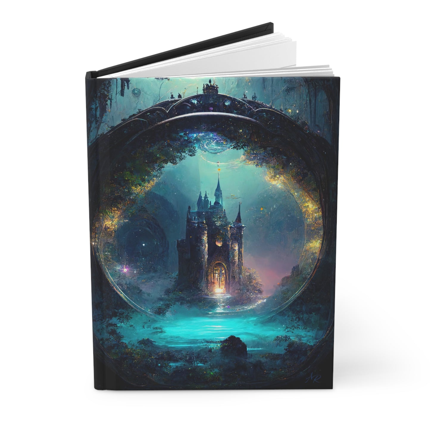 Fantasy Castle- Blank Lined Hardcover Notebook