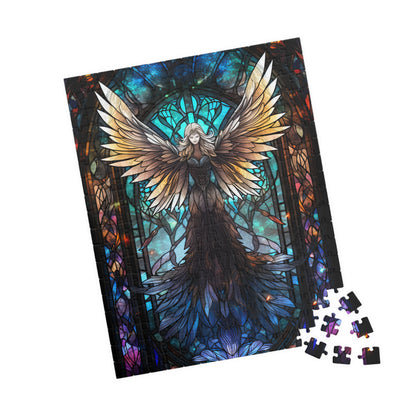 Gothic Angel Stained Glass- Jigsaw Puzzle