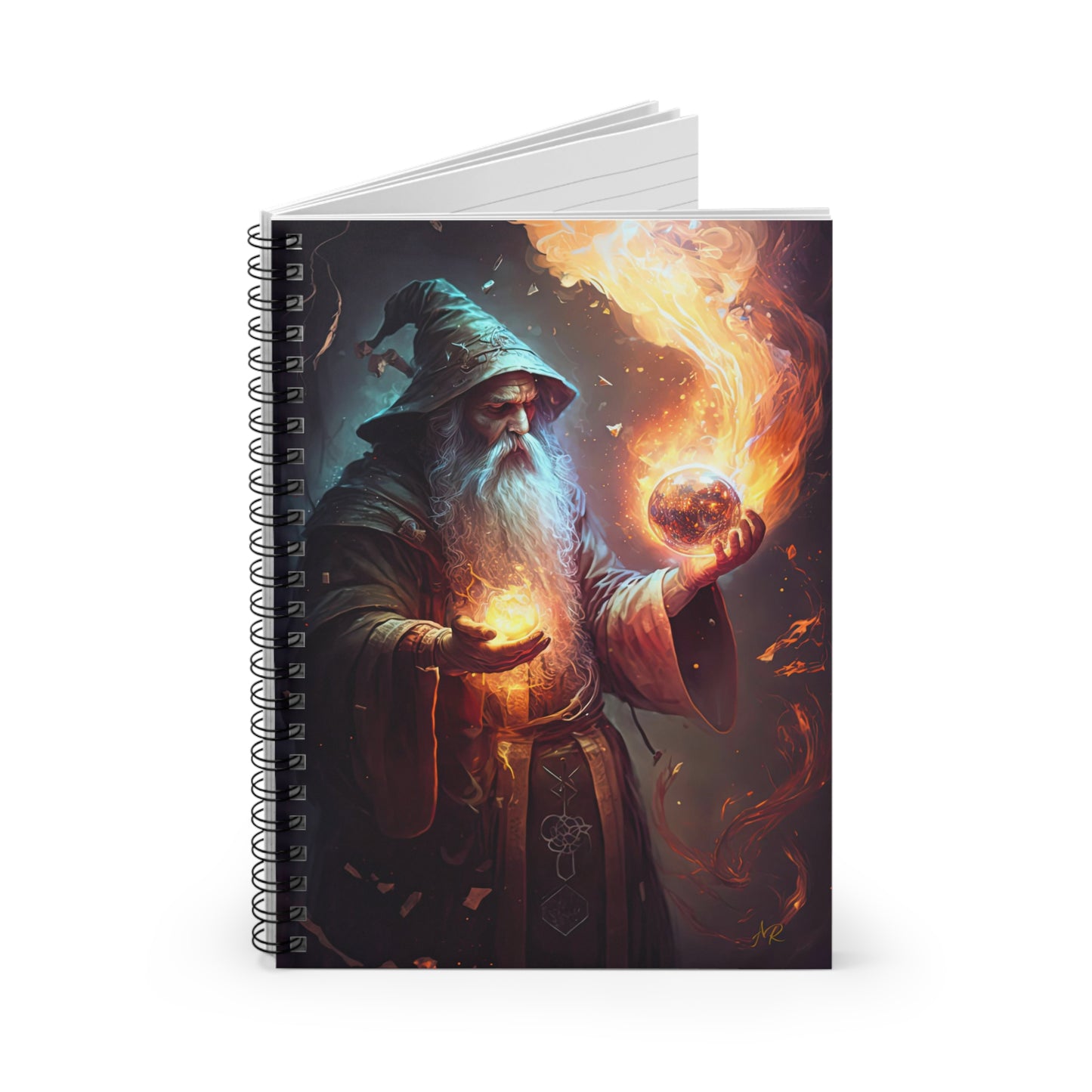 Wizard Fireball- Spiral Notebook