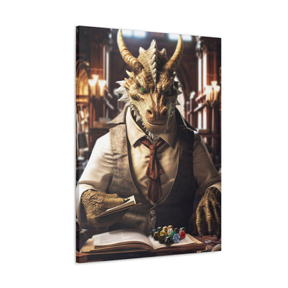 Draconic Dungeon Master- Canvas Wall Art