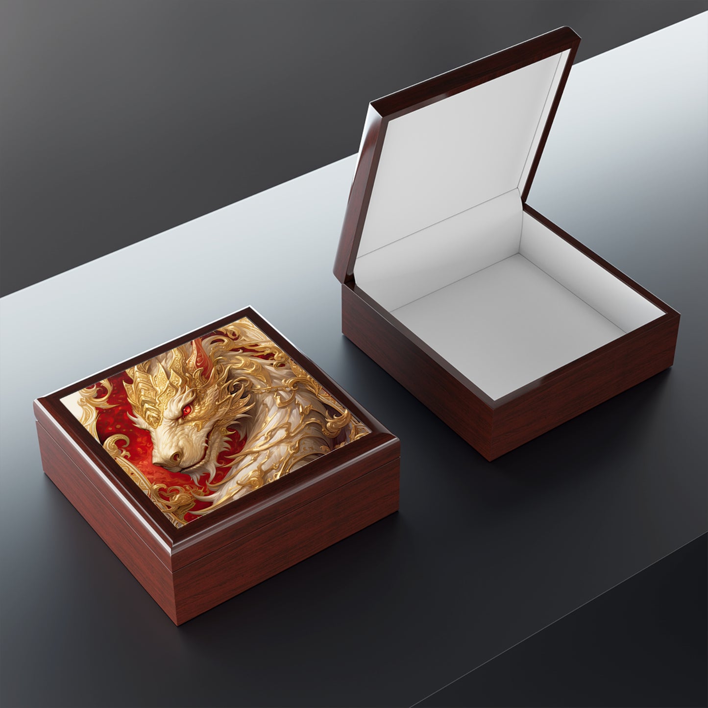 White Dragon- Storage/Dice Box