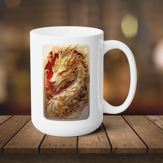 White Dragon- Coffee Mug
