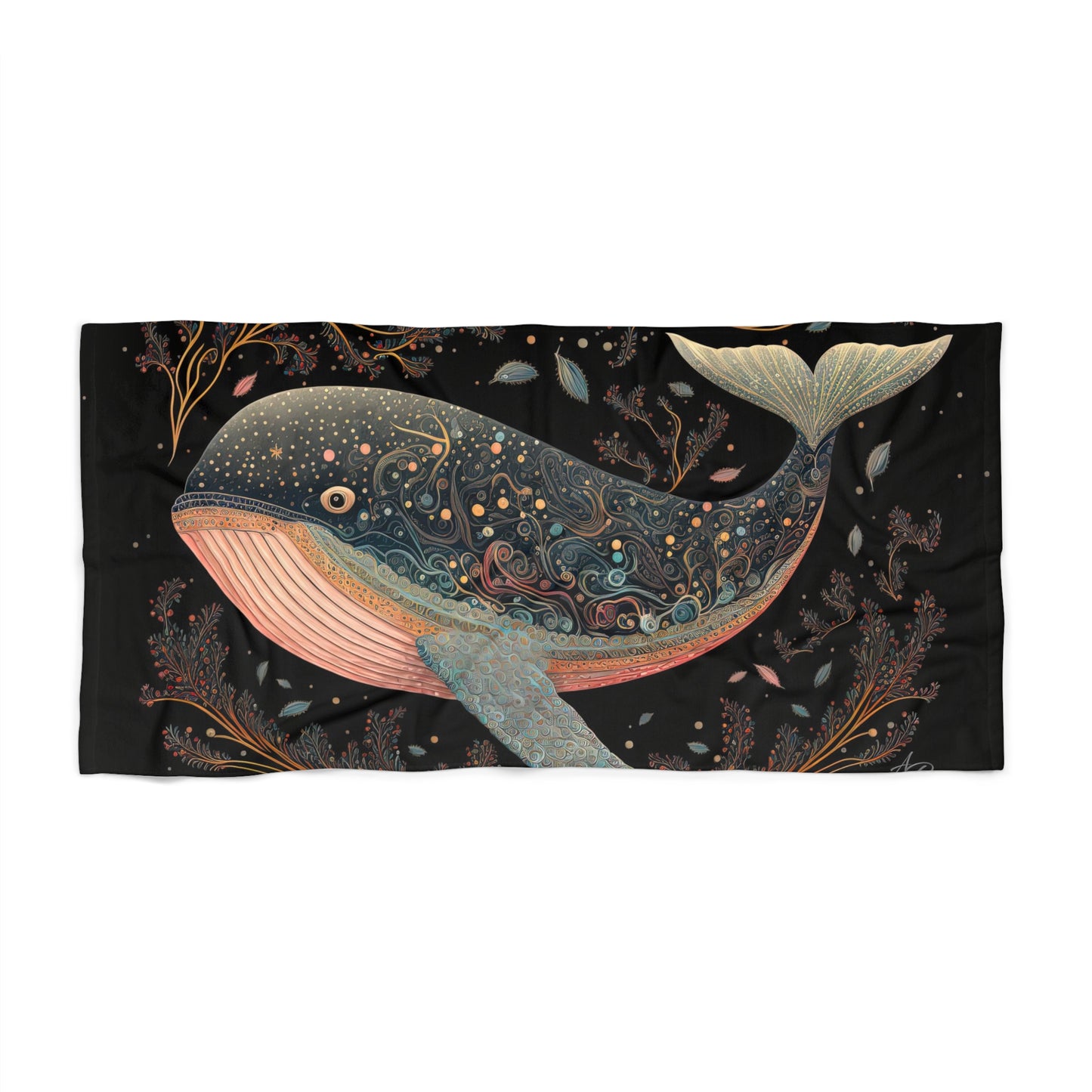 Vintage Whale- Beach Towel