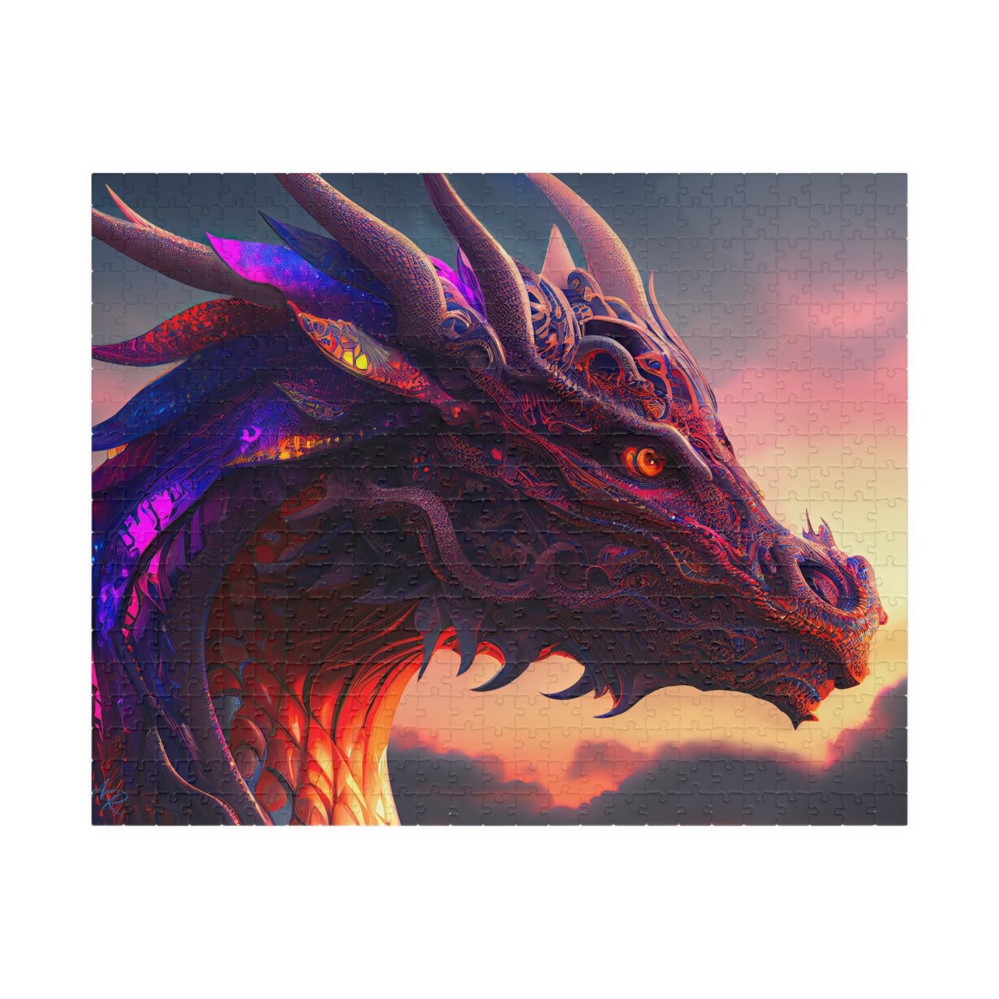 Red Dragon Head- Jigsaw Puzzle