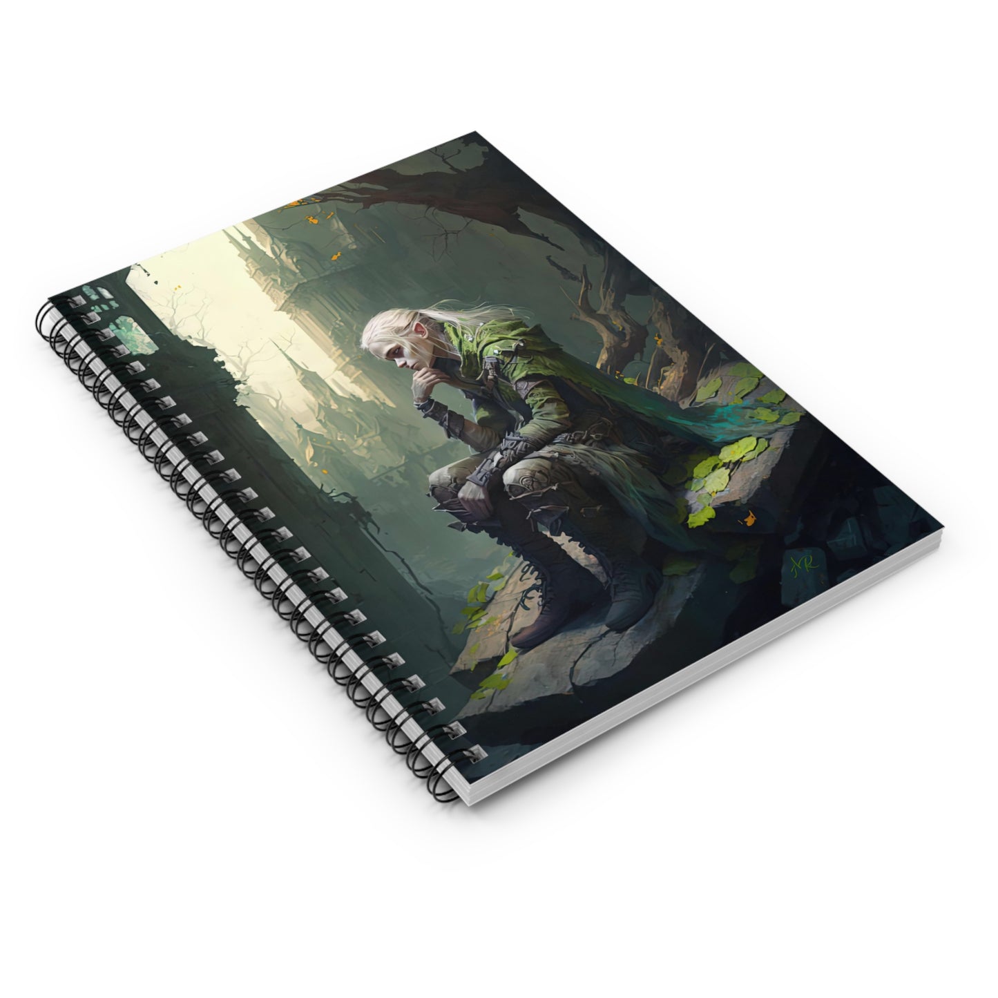 Pensive Elf- Spiral Notebook