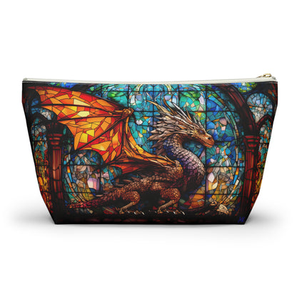 Stained Glass Dragon- Zippered Dice Pouch