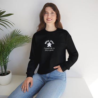 Play A Game- Unisex Crewneck Sweatshirt