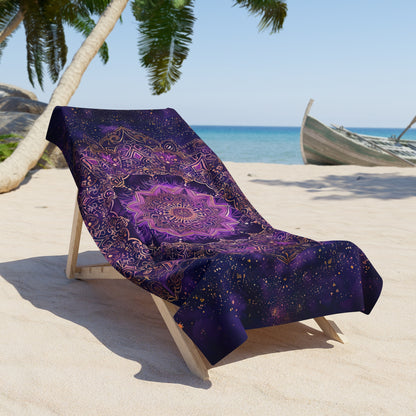 Purple Mandala- Beach Towel