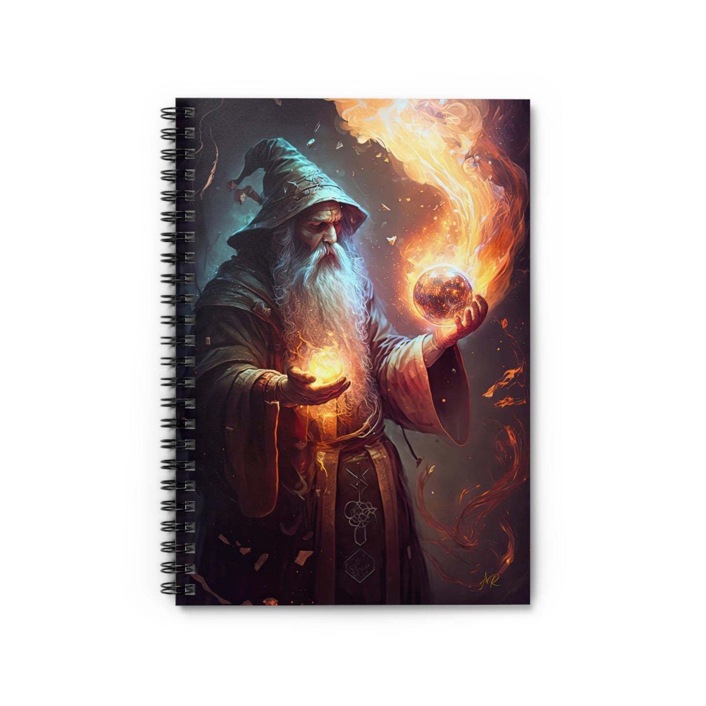 Wizard Fireball- Spiral Notebook