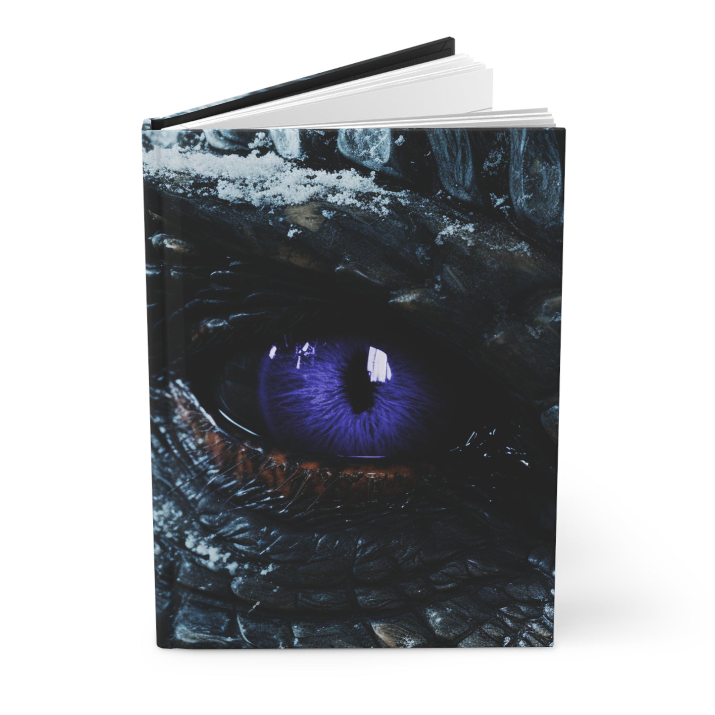 Purple Dragon Eye- Blank Lined Hardcover Notebook