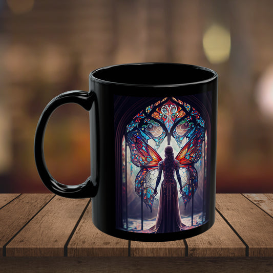 Butterfly Wing Stained Glass- Coffee Mug