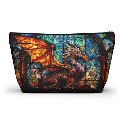 Stained Glass Dragon- Zippered Dice Pouch