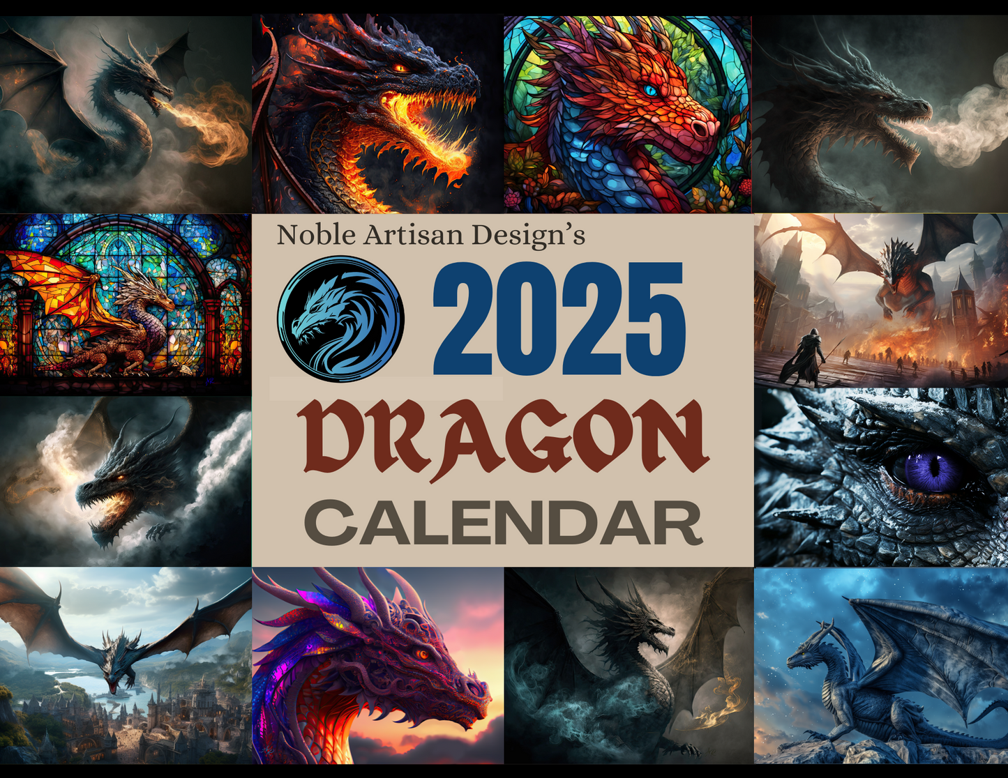 2025 Dragon Wall Calendar