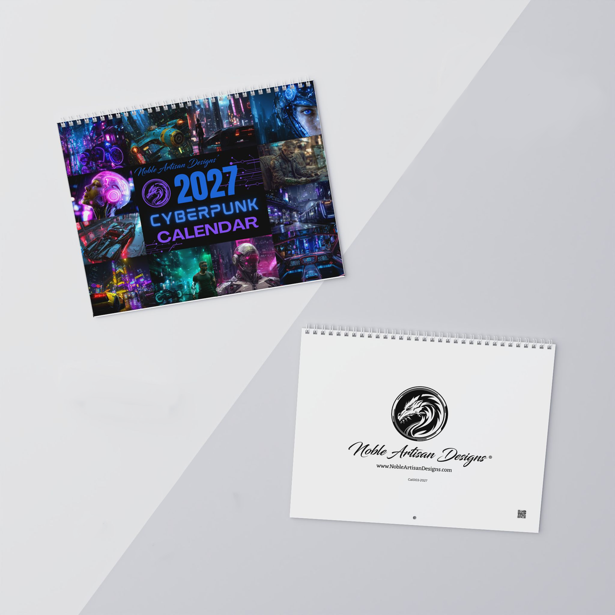 2027 Cyberpunk Wall Calendar
