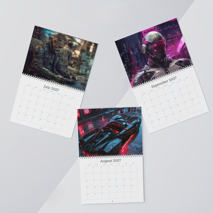 2027 Cyberpunk Wall Calendar