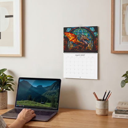 2027 Dragon Wall Calendar