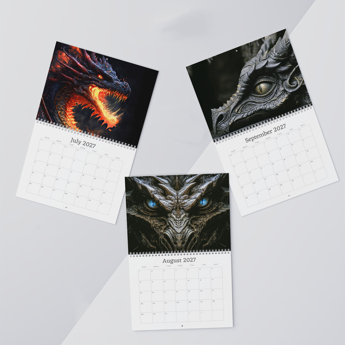 2027 Dragon Wall Calendar
