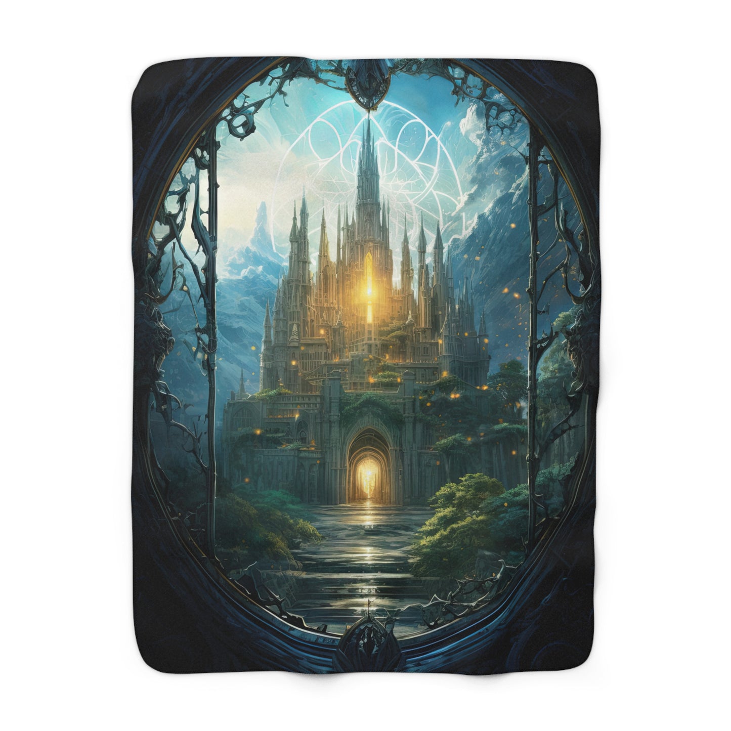 Magical Fairy Castle- Sherpa Fleece Blanket