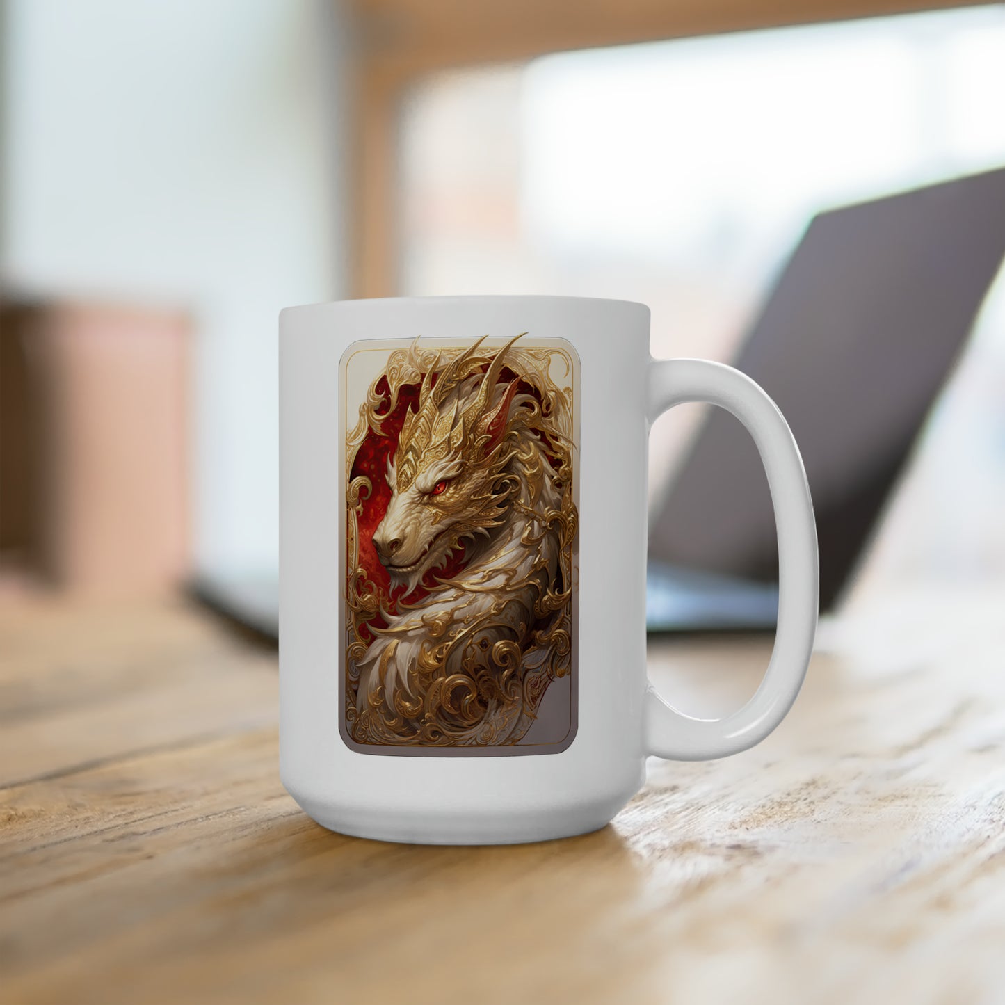 White Dragon- Coffee Mug