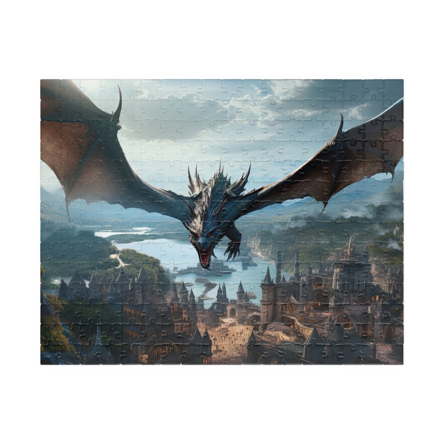 Dragon in Flight- Jigsaw Puzzle