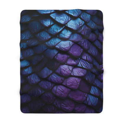 Dragon Scale- Sherpa Blanket