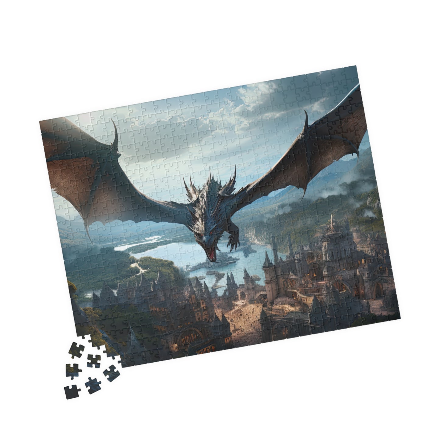 Dragon in Flight- Jigsaw Puzzle