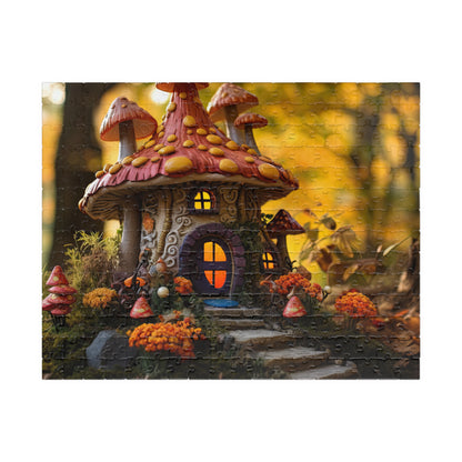 Autumn Mushroom Fairy House- Jigsaw Puzzle