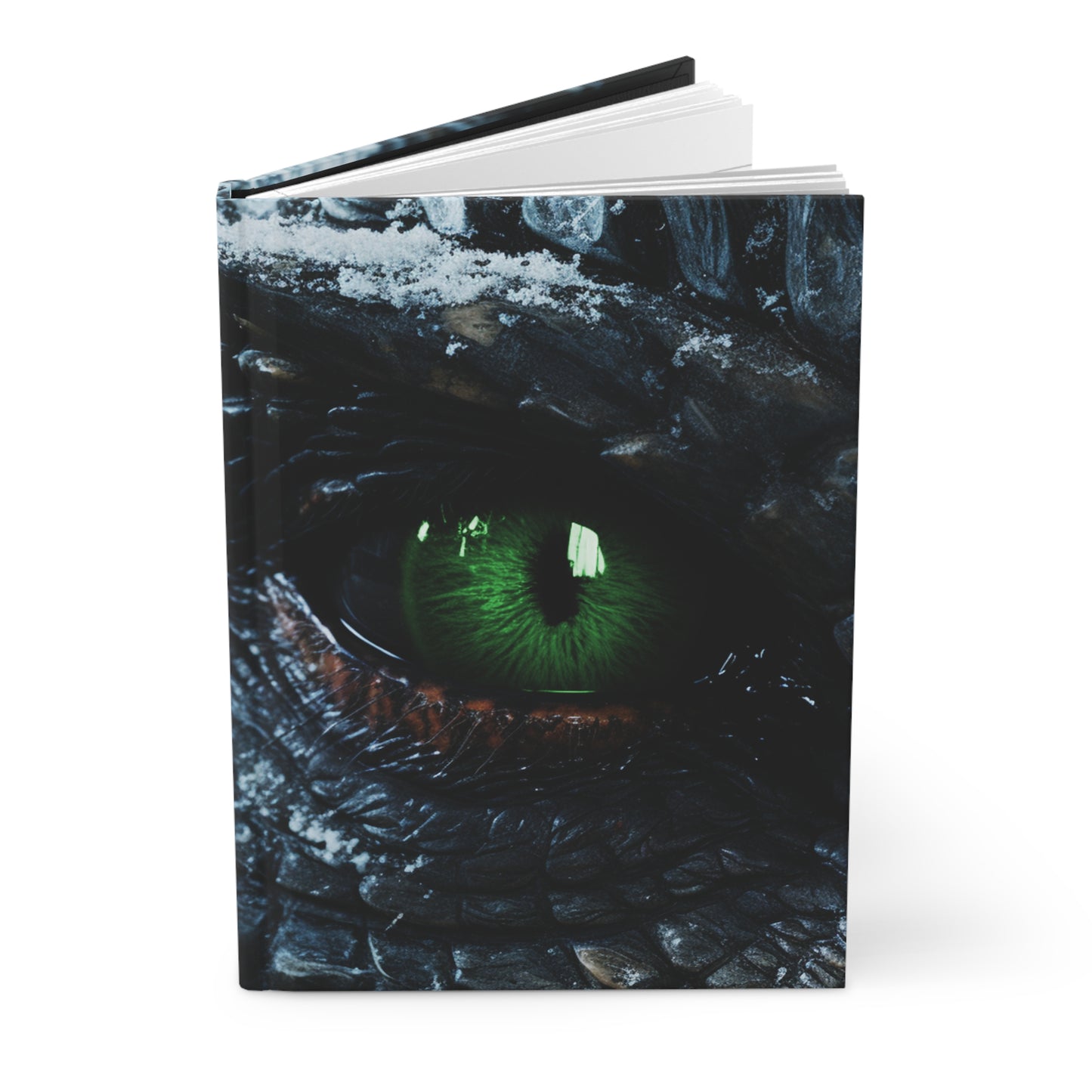 Green Dragon Eye- Blank Hardcover Notebook