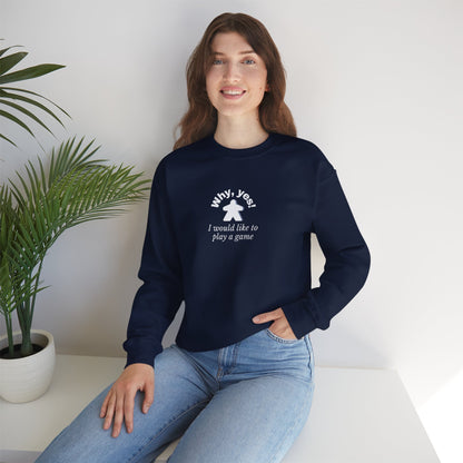 Play A Game- Unisex Crewneck Sweatshirt