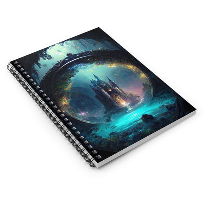 Fantasy Castle Ruled Line Spiral Notebook