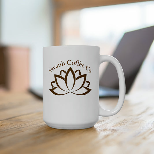 Savanh Coffee Co- 15oz White Ceramic Mug