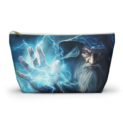 Wizard Casting Spell- Zippered Pouch