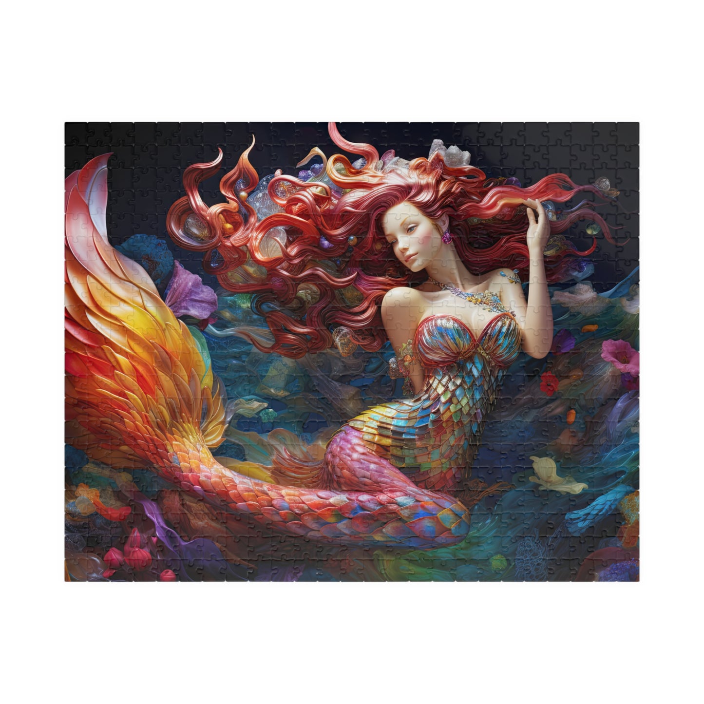 Red-Haired Mermaid- Jigsaw Puzzle