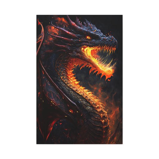 Fire Dragon- Canvas Gallery Print